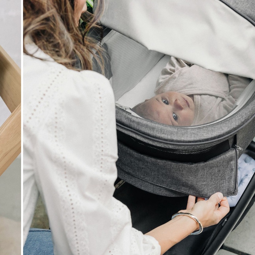 UPPAbaby Bassinet- Stylish Gray Bassinet and Stroller Attachment - Picture 4 of 13